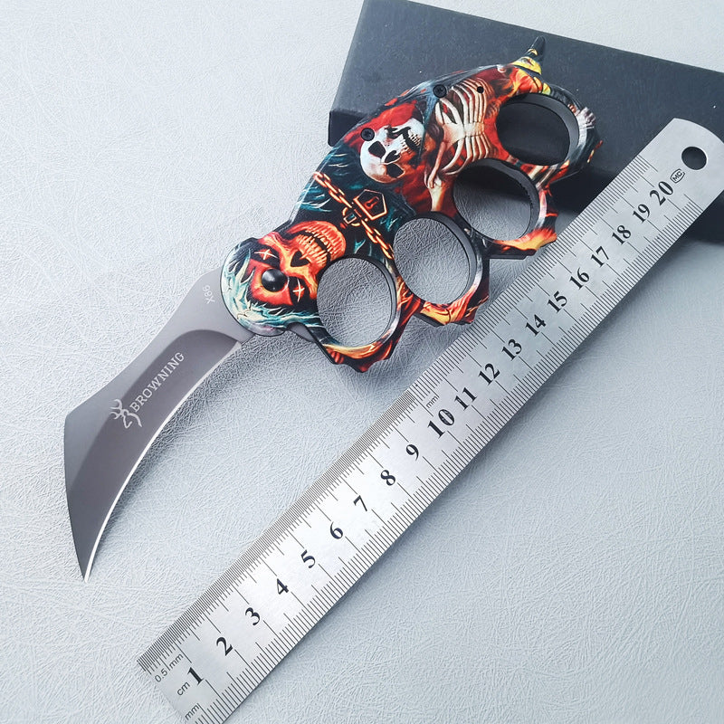 ZH007 Stainless Steel Outdoor Folding Knuckle Knife