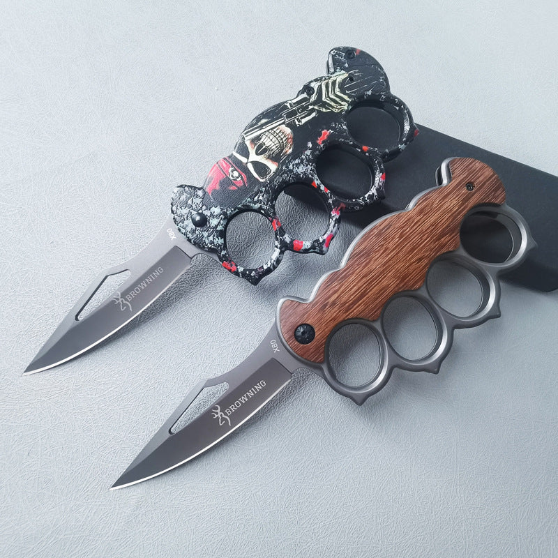 ZH008 Folding Fruit Knife with Knuckle Guard