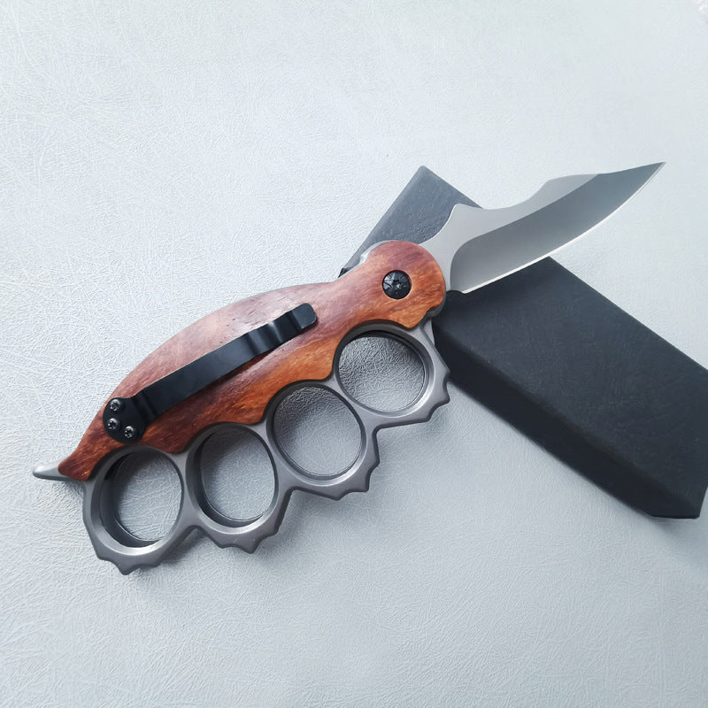 ZH006 Folding Fruit Knife with Knuckle Guard