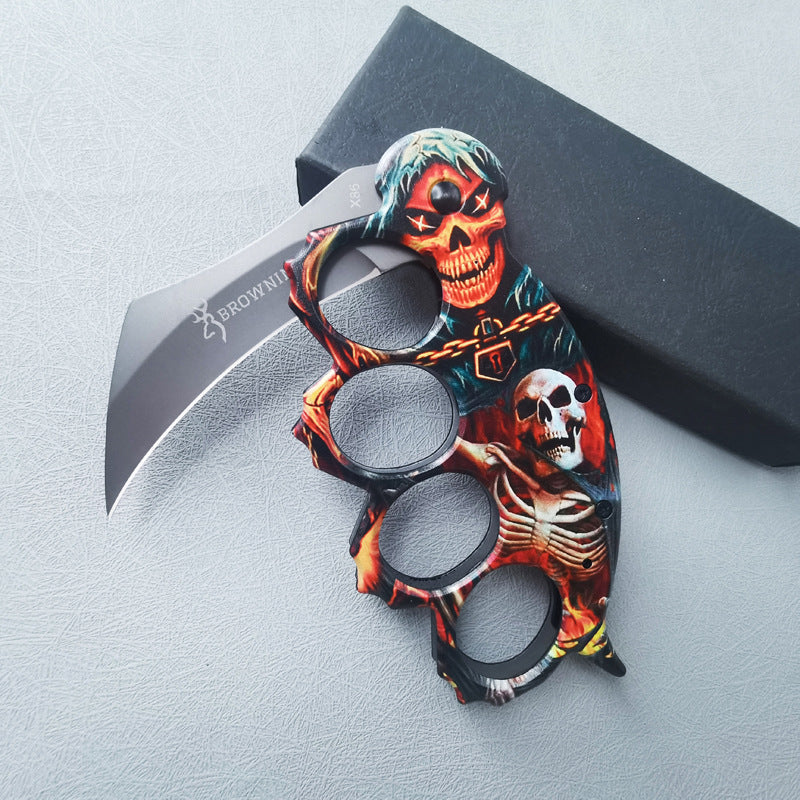 ZH007 Stainless Steel Outdoor Folding Knuckle Knife