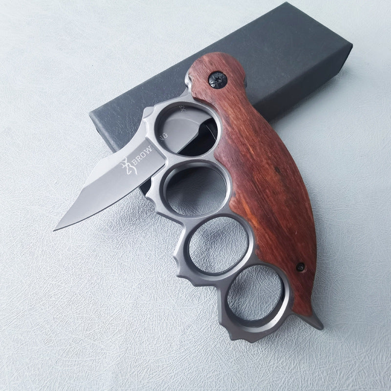 ZH006 Folding Fruit Knife with Knuckle Guard