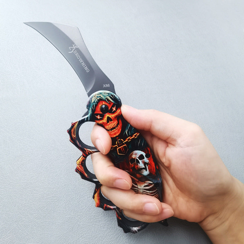 ZH007 Stainless Steel Outdoor Folding Knuckle Knife