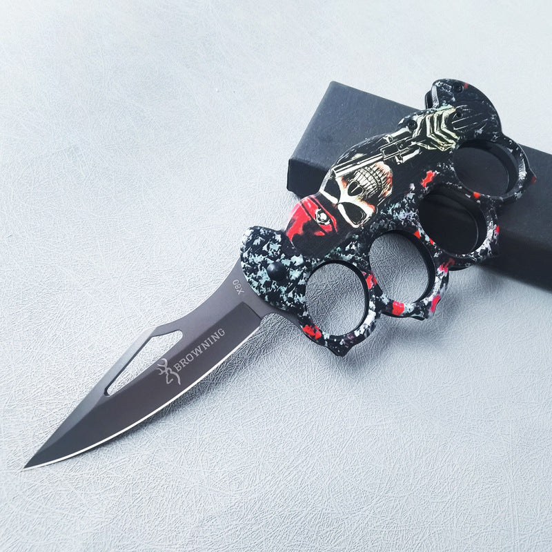 ZH008 Folding Fruit Knife with Knuckle Guard