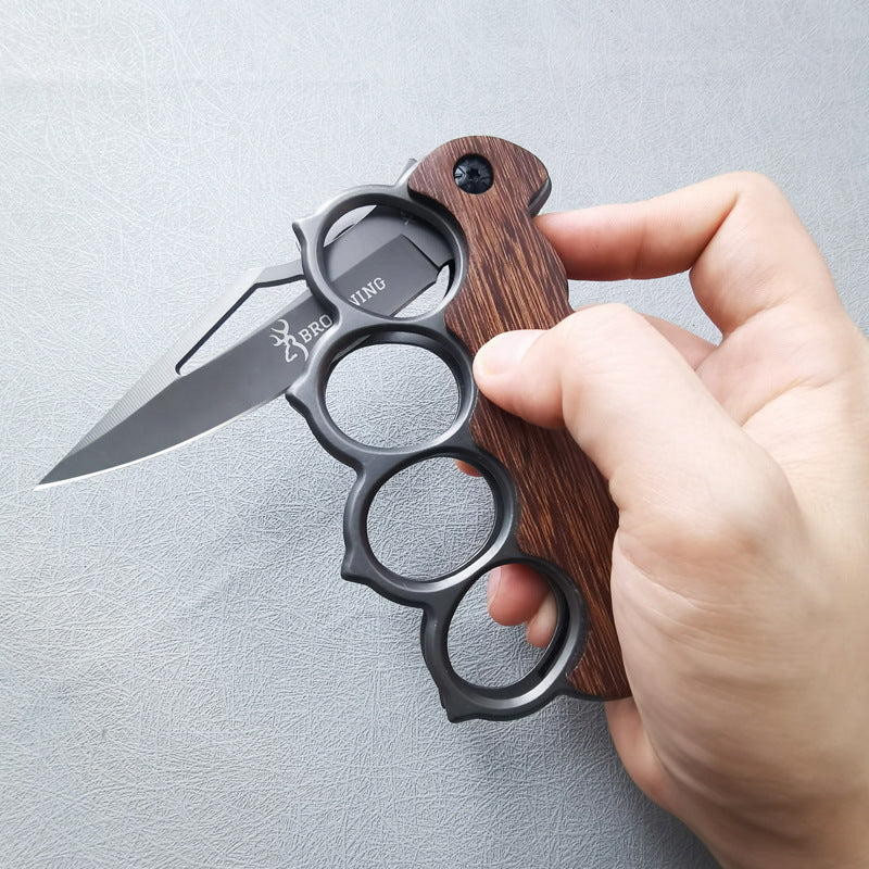 ZH008 Folding Fruit Knife with Knuckle Guard