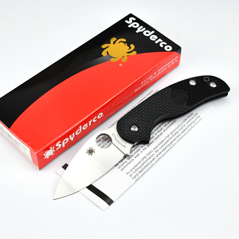 DJ051 Spyderco Sage 1 Carbon Fiber C123 黑