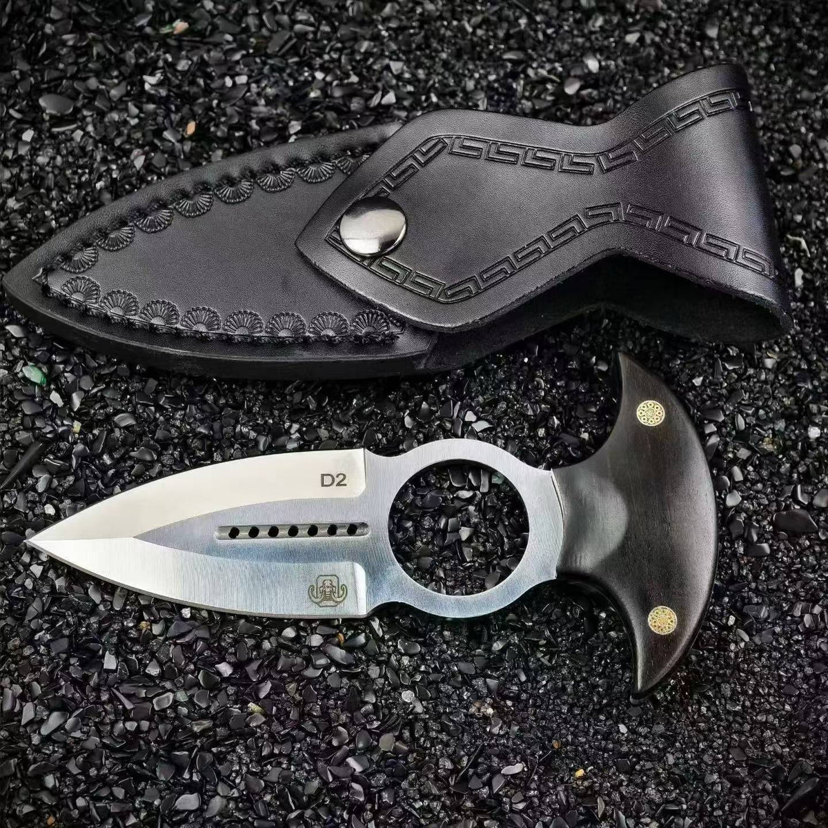 DJ035 Ghost Ring Tactical Push Dagger – D2 Steel