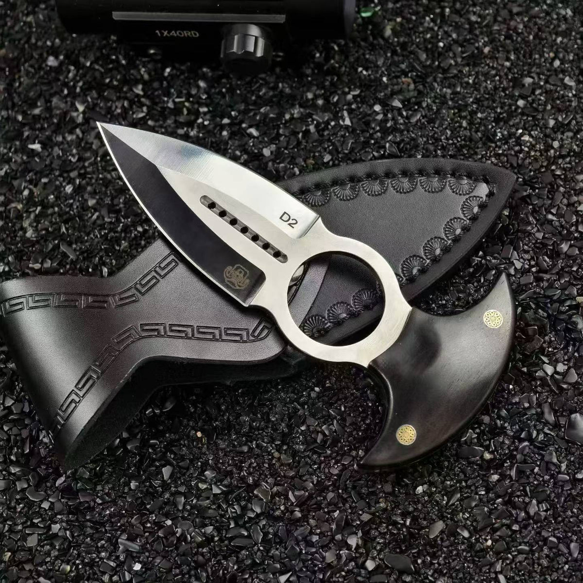 DJ035 Ghost Ring Tactical Push Dagger – D2 Steel