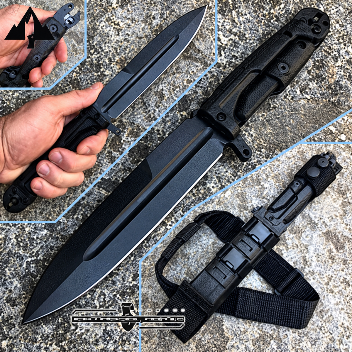 ExtremaRatio - Silente Knife Black - NOCS State Police - knife with multi-purpose pliers