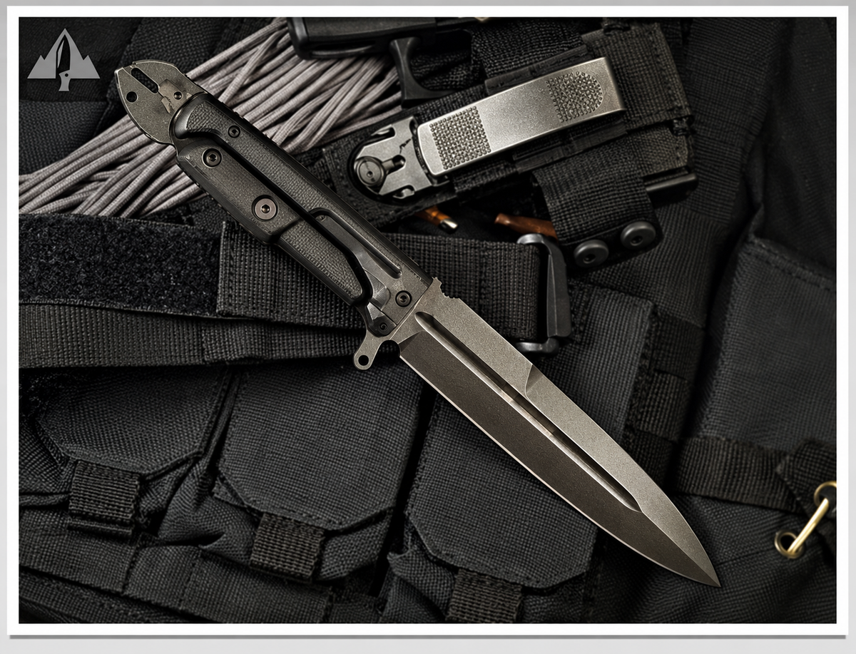 ExtremaRatio - Silente Knife Black - NOCS State Police - knife with multi-purpose pliers