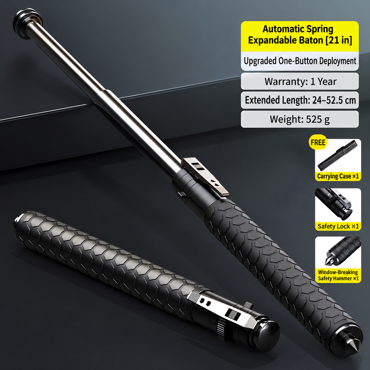 SG001 AUTO BATON SELF DEFENSE TOOL