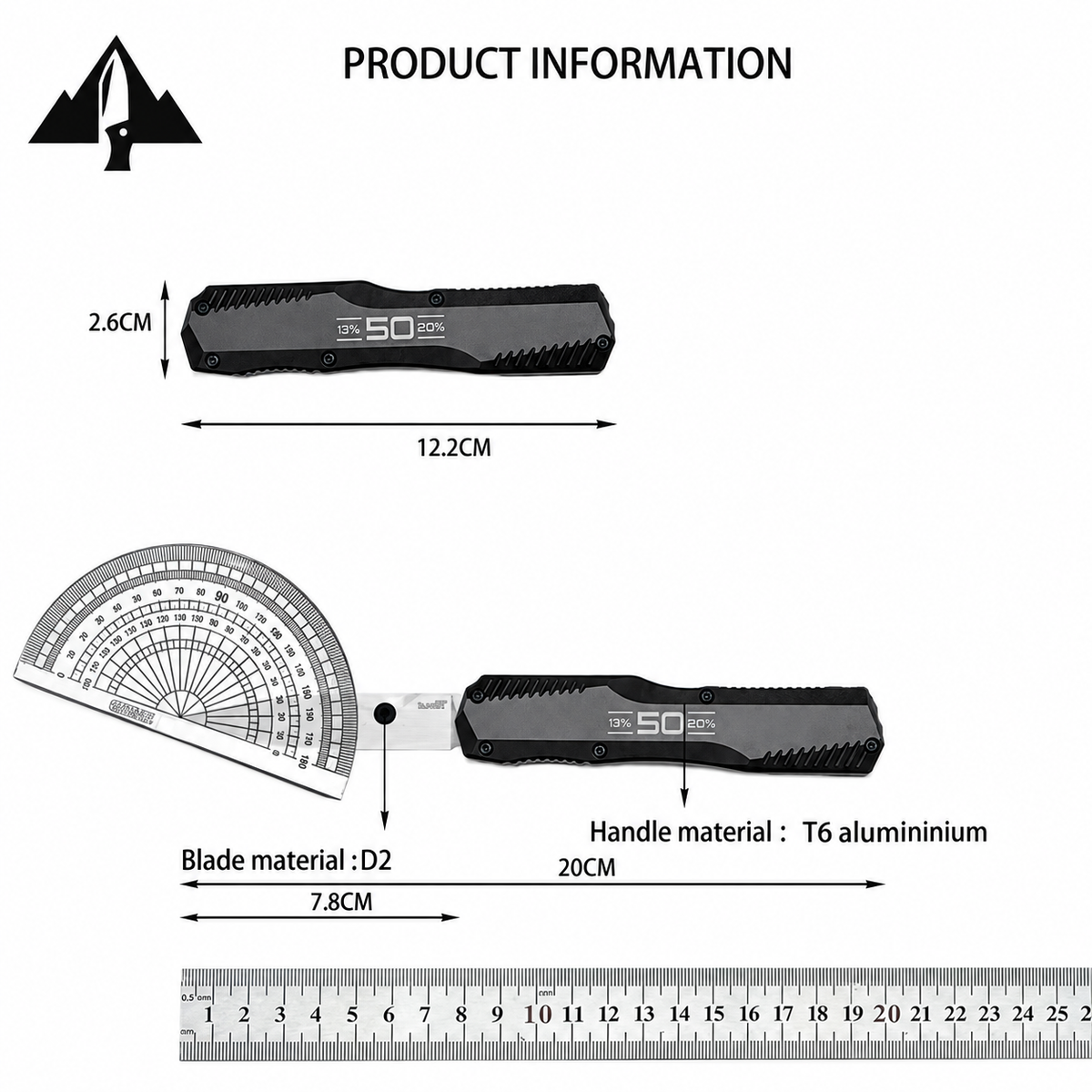 KS9000 DE OT*-Blk Aluminum(3.45"CPM-MagnaCut) 50th Anniversary Edition