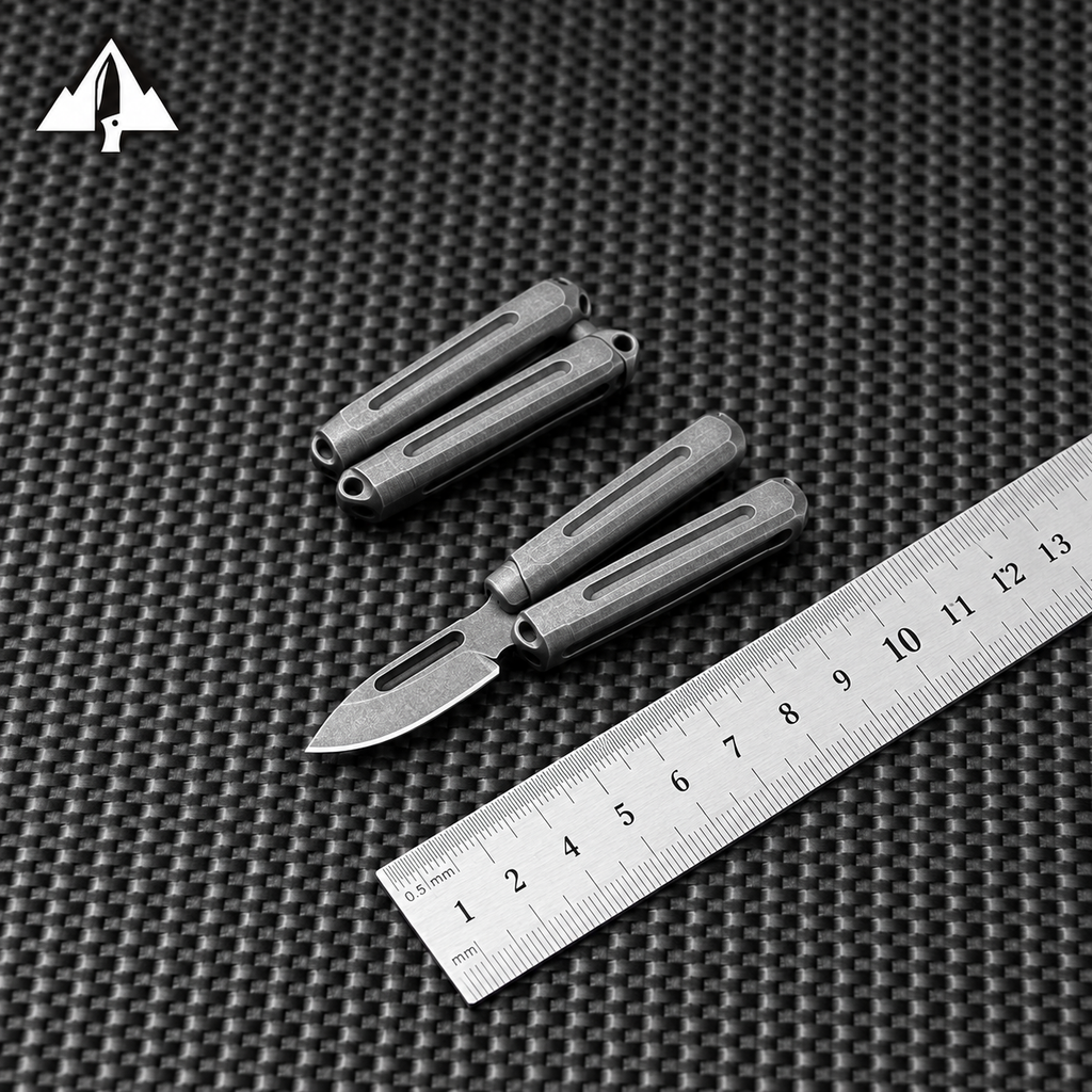 ZD009 Titanize Mini Butterfly Knife Keychain