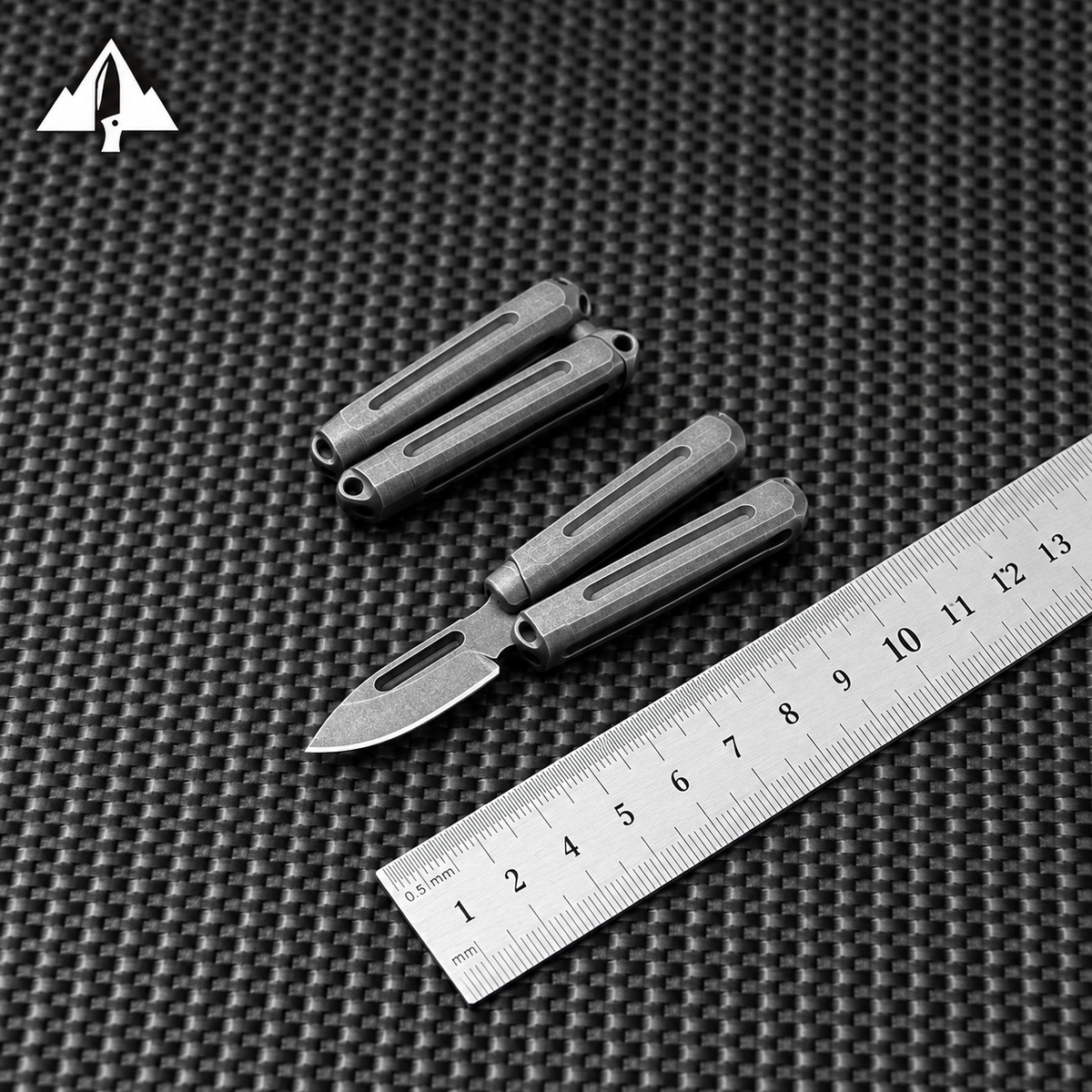 ZD009 Titanize Mini Butterfly Knife Keychain