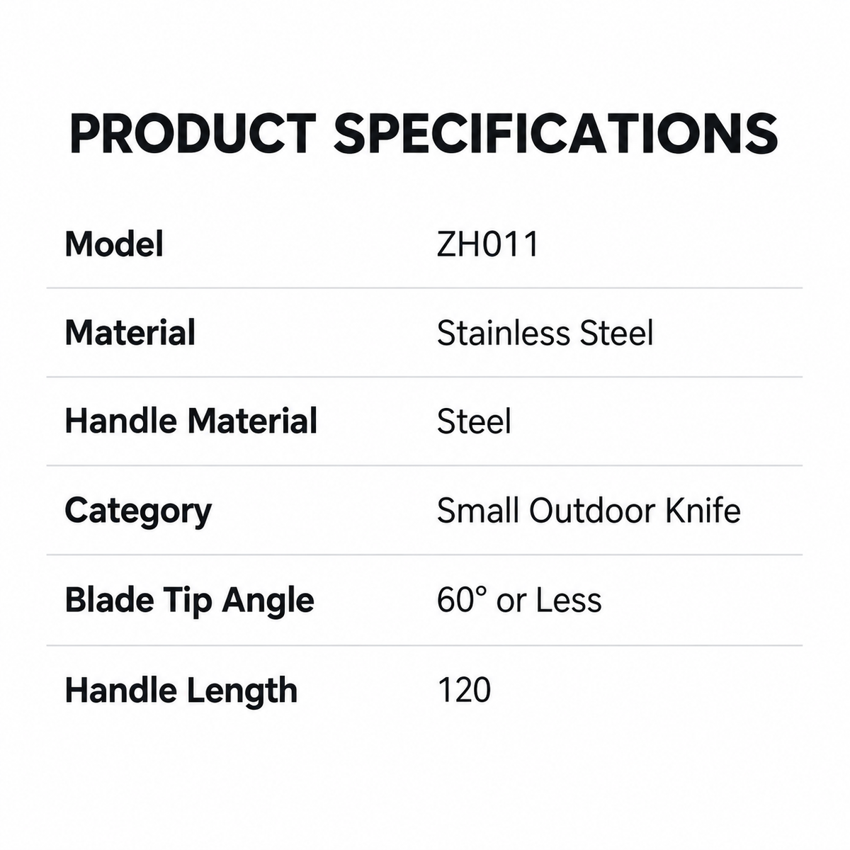 ZH011 Stainless Steel Outdoor Survival Knife with 3D Skull-Print Knuckle Handle