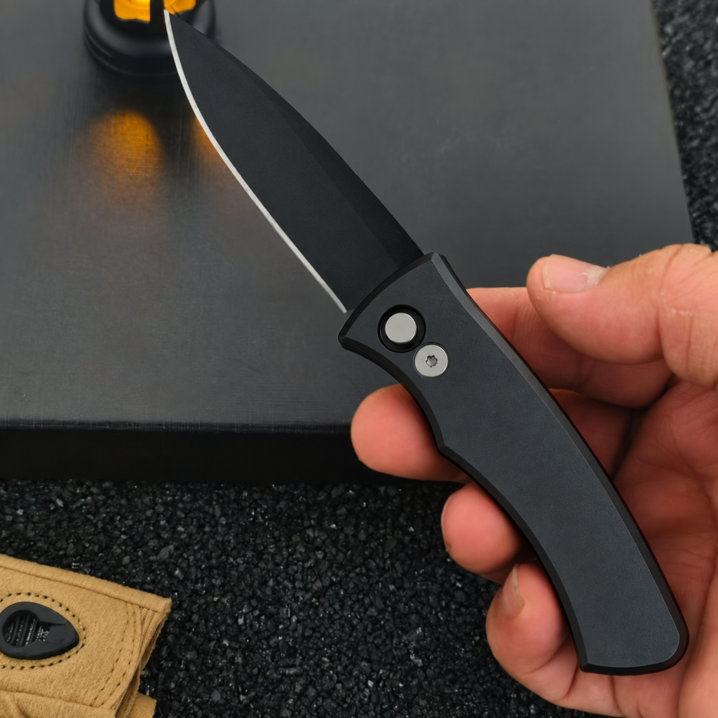 DJ021 PRO-TECH 201 American-Style Side-Opening Automatic Knife