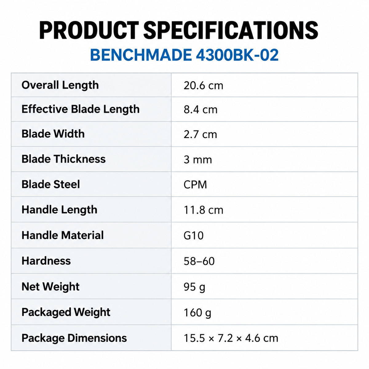 ZD017 Benchmade 4300BK-02 Butterfly Knife